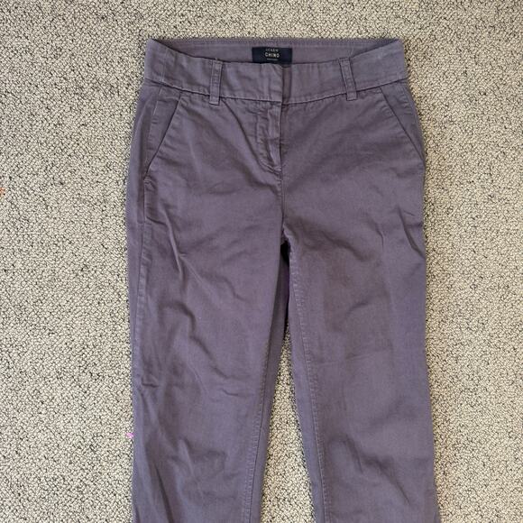 J Crew Cropped Chino Stretch Straight Pants US Womens 2 - Picture 3 of 8